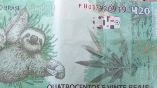 Golpista passa nota de 420 reais